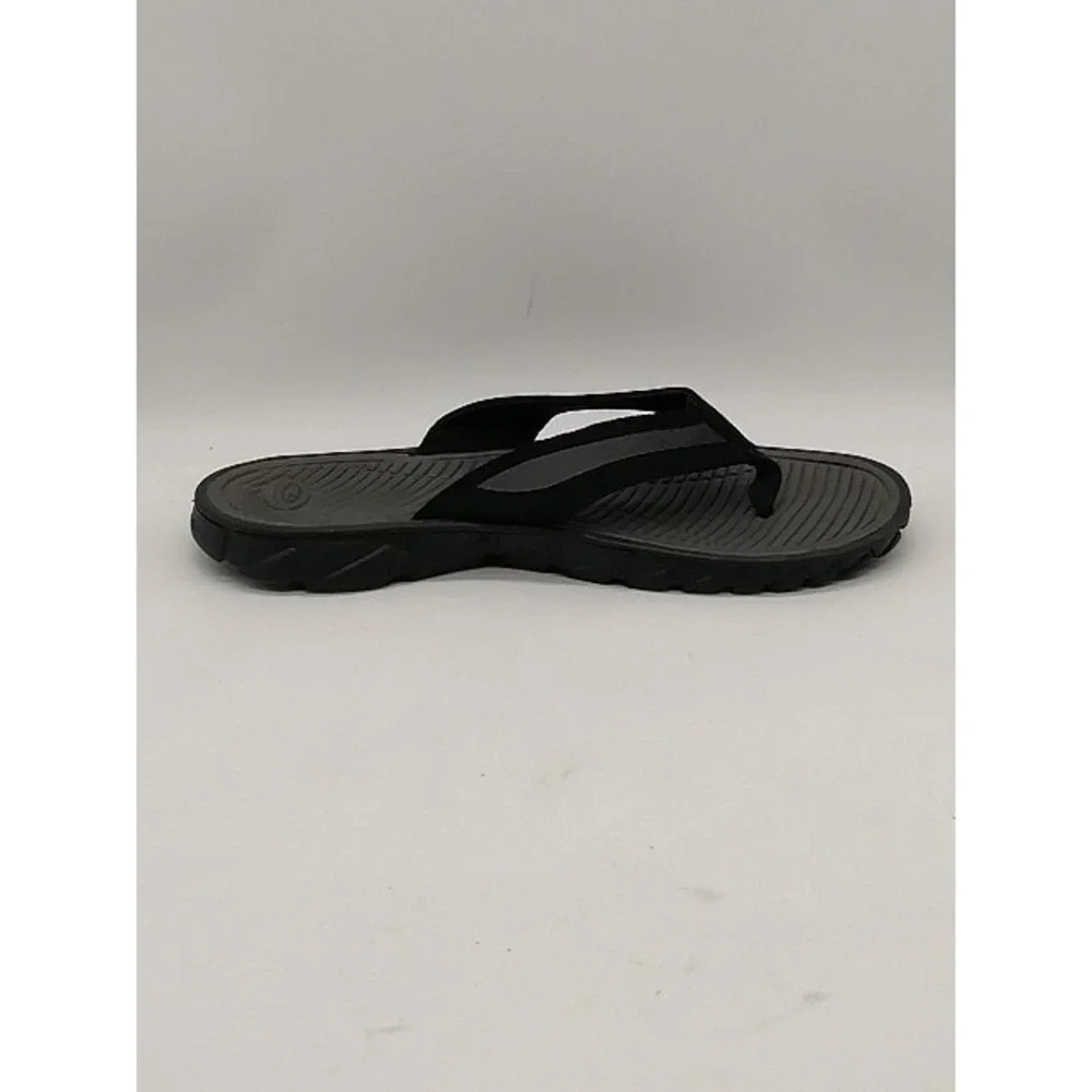 Champion Sandals Mens Black L 11/12 Sport Flip Flop Thong Shoe Beach‎ Casual